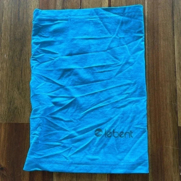 Le Bent definitive le neck warmer bamboo merino wool lightweight 200gm aqua - Picture 3 of 8